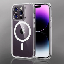 (For iPhone 11Pro Max) Magsafe Wireless Charging Clear Phone Case For iPhone 15 14 13