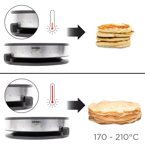 Duronic Electric Crepe Maker PM131 Pancake Maker Machine, 2
