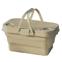 Foldable Storage Basket Set, Wilderness Sailor Picnic Basket, Compact Camping Box for Outdoor Picnics A
