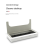 80x160 Office Desk Threading Box Computer Table Wire Hole Cover Square Brush Plate Silver 3