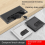 80x160 Office Desk Threading Box Computer Table Wire Hole Cover Square Brush Plate Silver 4