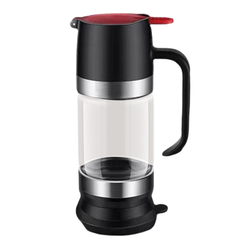 Βάζο μελιού, 10 Oz No Drip Glass with Handle Dravles Clear Syrup Pot Βάση σιλικόνης