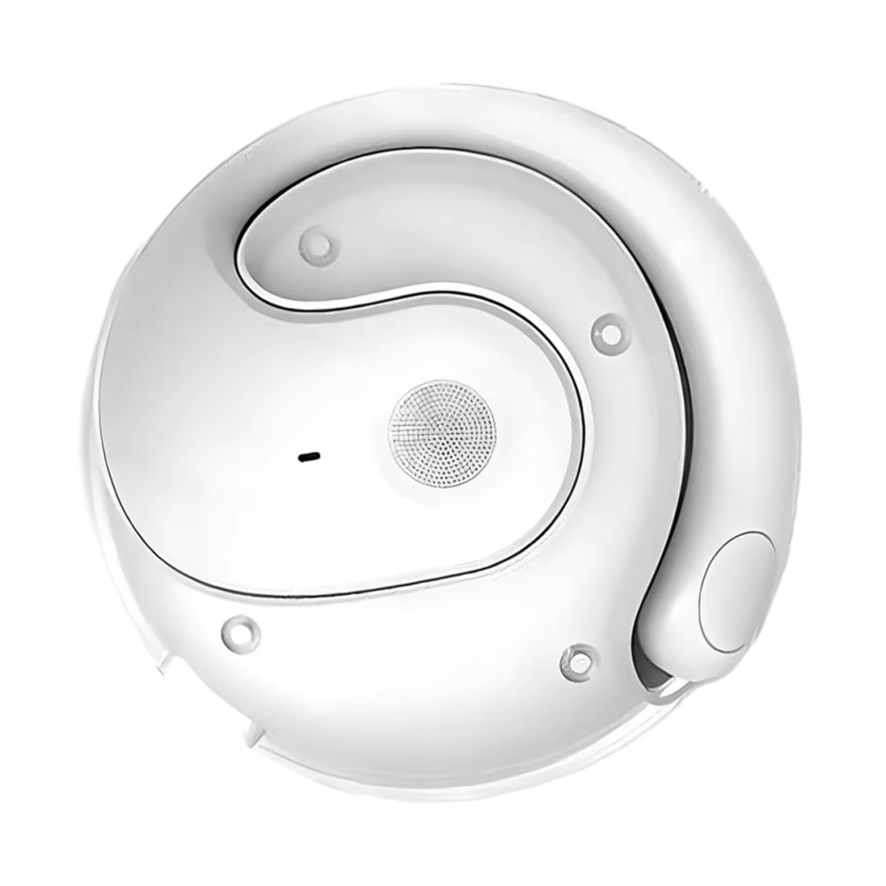 Photos - Headphones Jojomino Language Translator  Bluetooth-Compatible 5.4 Ear Hanging Headphone Wireless Open-Ear White 