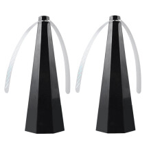 Portable USB Fly Fans for Table with Holographic Blades Scare Off Flies Wasps Bees Outdoor Picnic Fan 2 PCS
