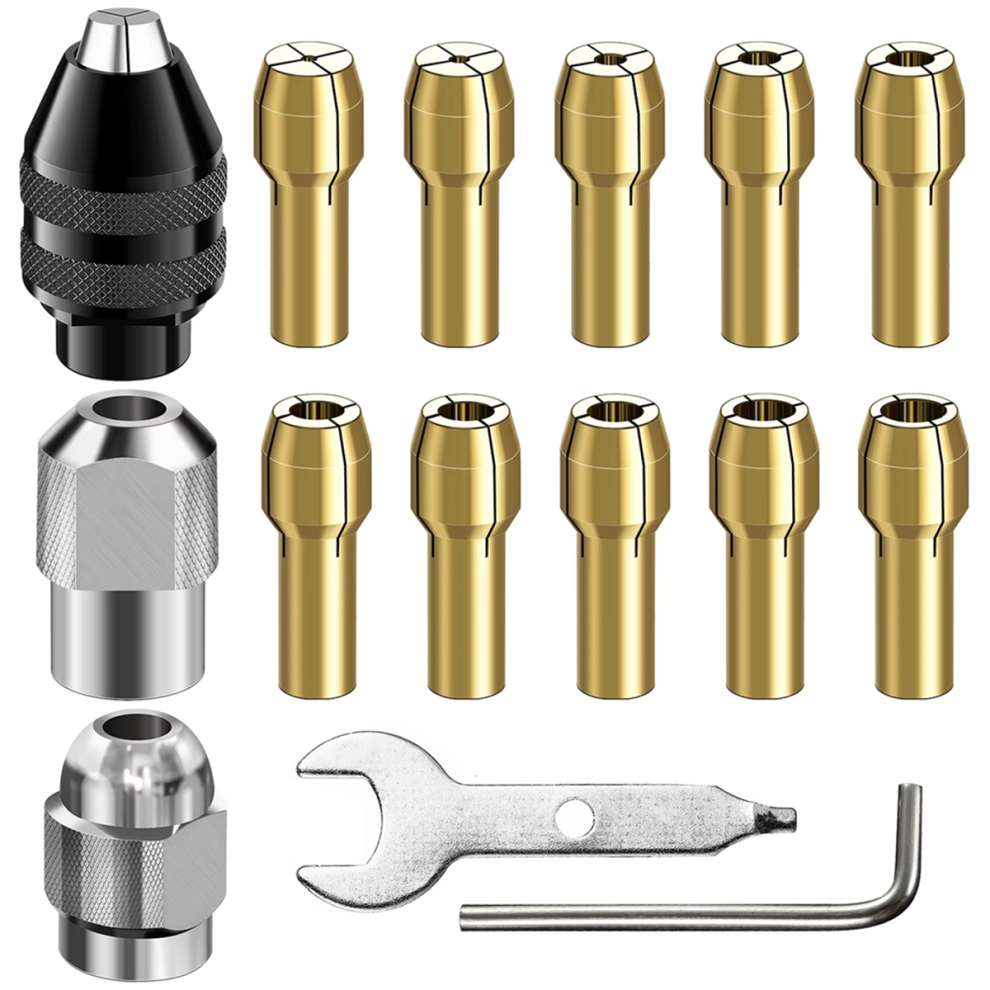 Photos - Power Tool Accessory Jojomino Keyless Chuck1/32in to 1/8inch Replacement 4486 and 4485 Drill Chuck Shank Rotary Tool Quick Change Adapter Kit 