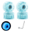 τεμαχίων Glitter Light Up Roller Skate Wheels Φωτεινός με Εγκατεστημένα Ρουλεμάν 58x32mm 82A Μπλε 6