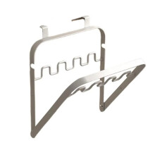 Trash Bag Holder Hangable Bracket for Garbage Pouch Metal Kitchen Doors Folding Waste Can