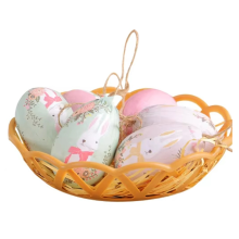 Easter Colorful Egg Basket,Hanging Ornaments & Pendants for Parties Decorations, Ideal Kids Gifts