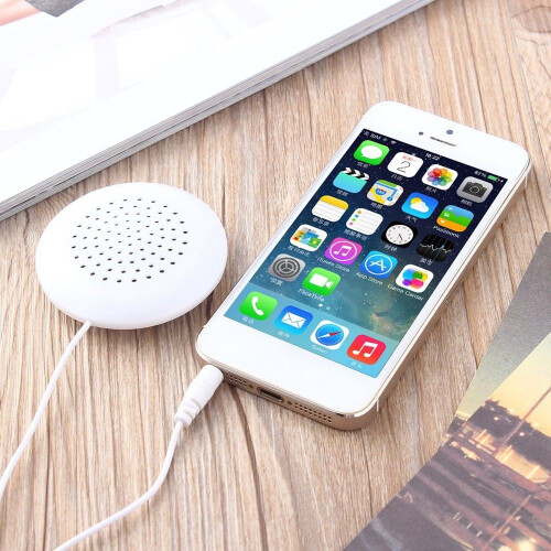 Mini White 3 5mm Pillow Speaker for CD Radio MP3 Player 2