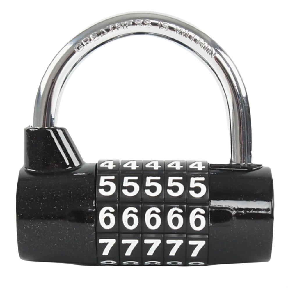 Cadenas de voyage à combinaison à 5 chiffres avec mot de passe, en alliage de zinc, code de sécurité codé