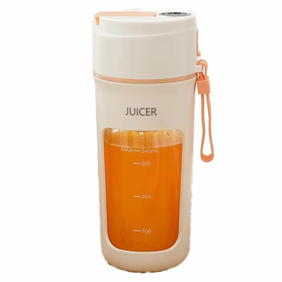 Portable Juicer Electric Blender Multifunction Maker Machine Fruit Extractors Smoothies Mixer 6 Blades 1200mAh Orange