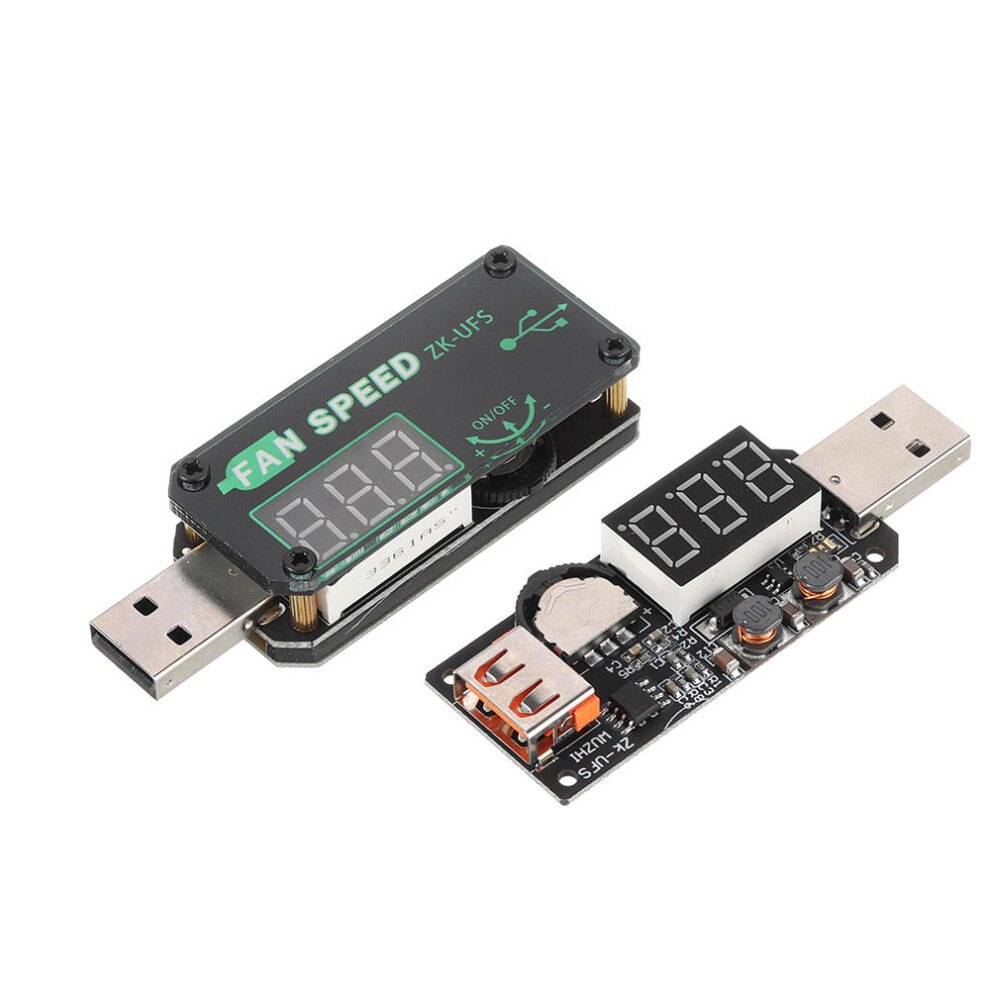 (without housing) 5V USB Cooling Fan Governor LED Dimming Module Low Power Timer Board