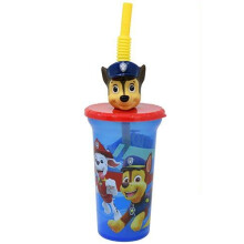 Tlapkov    patrola Buddy pije poh   r so slamkou a jedinecnou 3D postavickou na Li