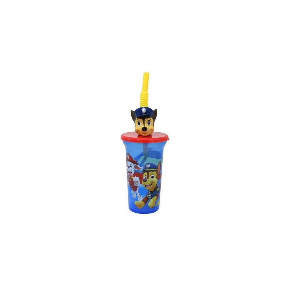 Paw Patrol Buddy Sips Tumbler With Straw And Unique 3D Character On Li Zak Designs