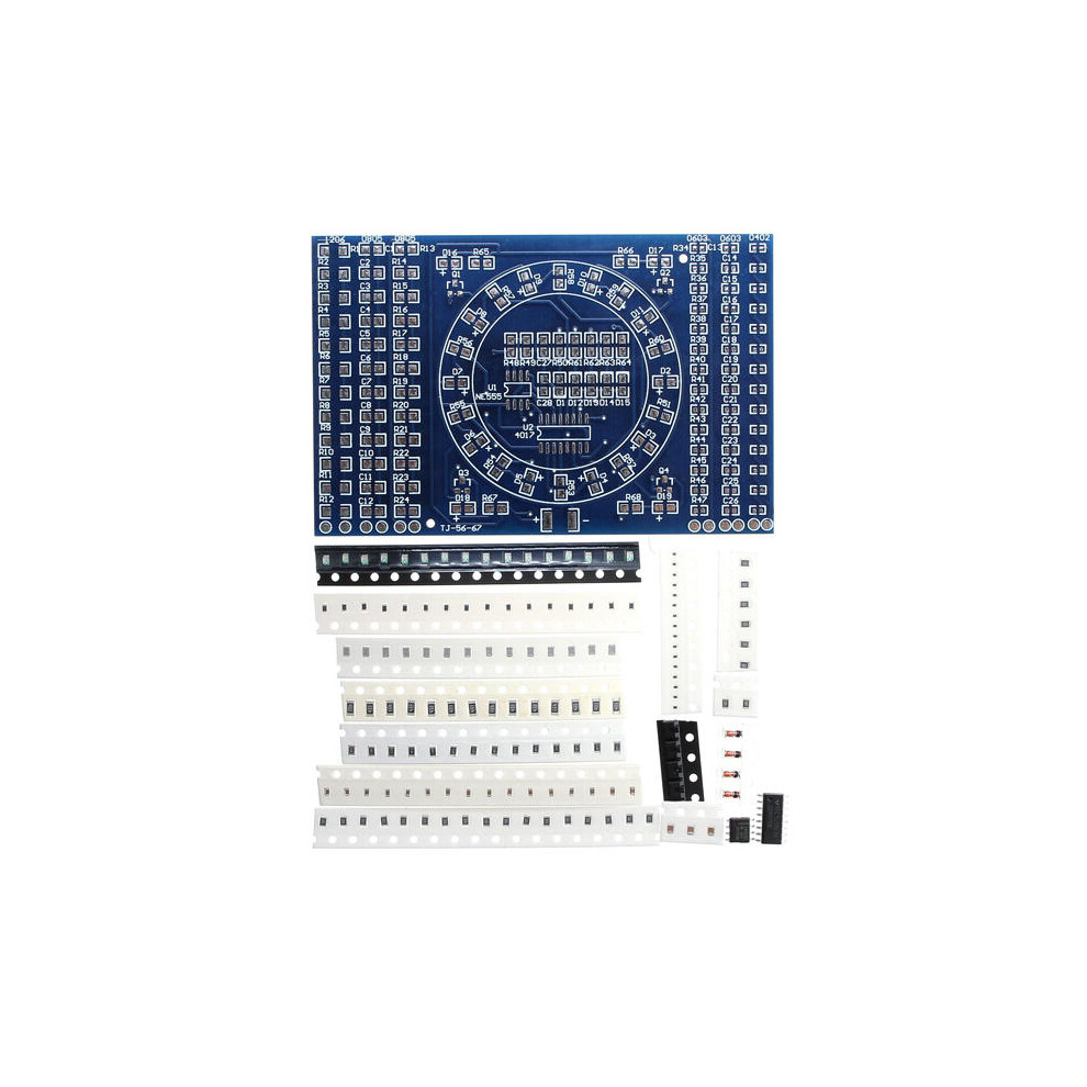 5Pcs DIY SMD Rotating LED SMD Components Soldering Practice Board Skill Training Kit