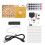 (Red) DIY Spherical Spectrum Light Cube LED Flash Kit Electronic Learning Kits 3