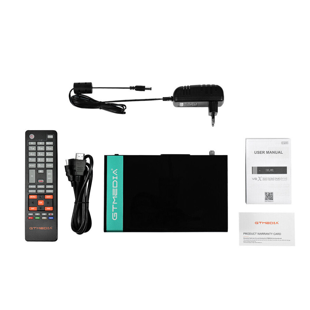 Satellite Decoder Receiver Upgraded By Gtmedia V8 Nova Dvb-S2 Freesat V9 Super H.265 Hd Built-In Wifi Black 8727971245033