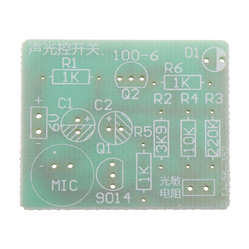 Sound and Light Control Switch Kit Clap Switch Sound and Light Control Delay DIY Electronic Production Kit 2