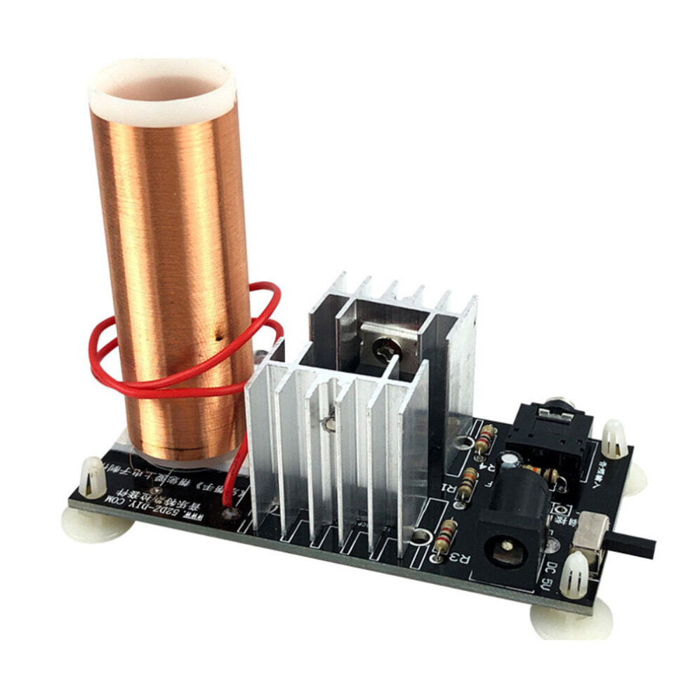DIY Music Tesla Coil Kit Plasma Speaker Tesla Arc Generator Resonant Wireless Transmission DC 15V-24V Plasma Stereo Speaker