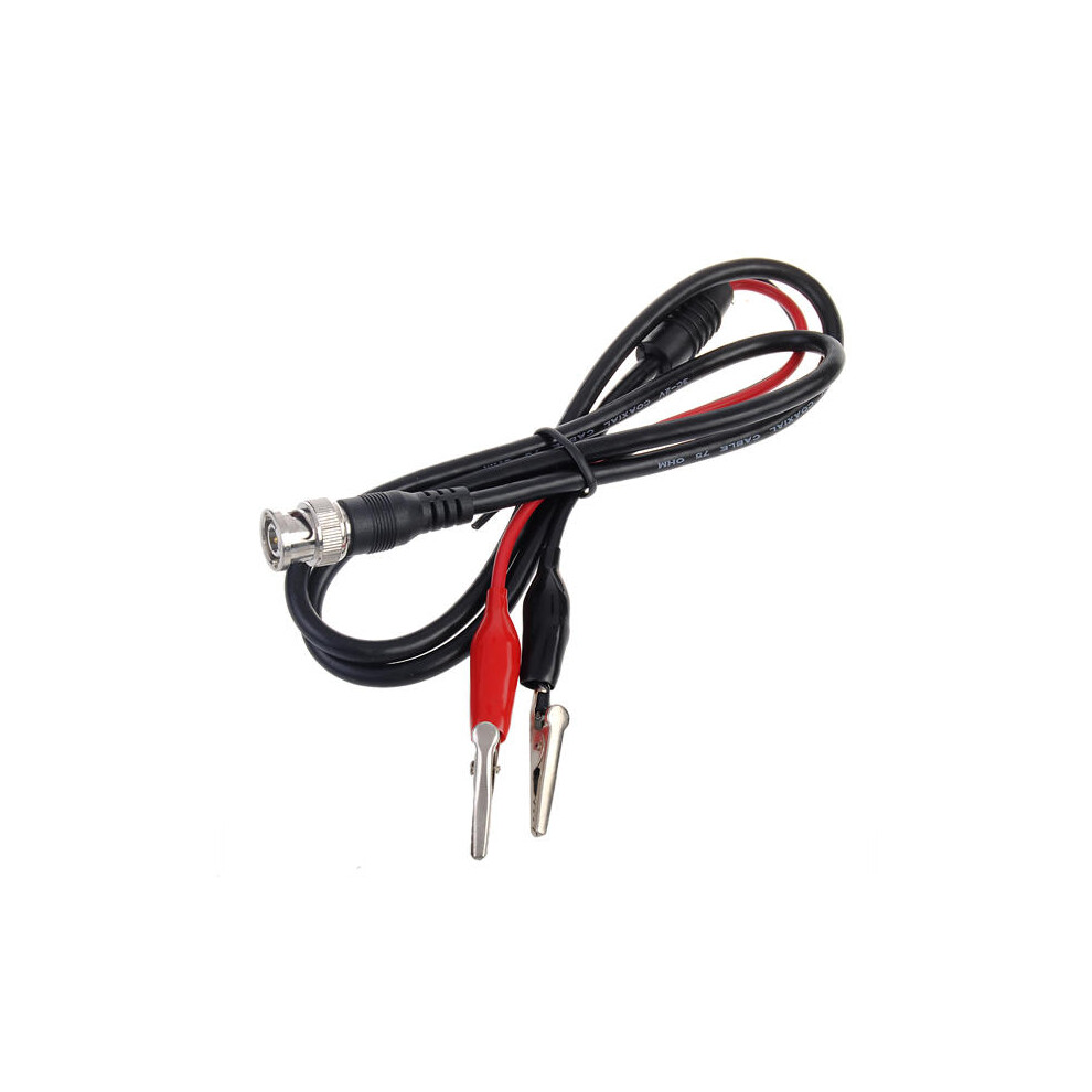 Bnc Male Jack To Dual Alligator Clip Oscilloscope Test Probe Cable 8727971256978