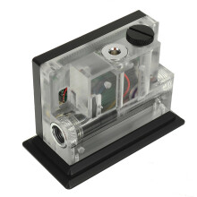 (Silver) Desktop Version Intelligent Water Cooling System Monitor Temperature Flow Rate Air Pressure Water Pump PWM Black/Silver