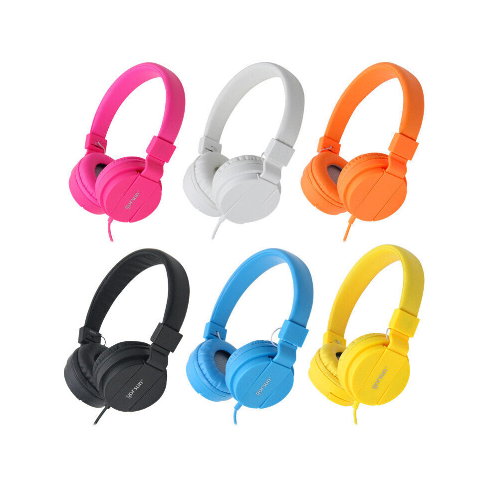 (White) Gaming Headset Wired Surround Bass Stereo Headphone Foldable 3.5Mm Aux Stretching Over-Head Headphone White 6112212291863