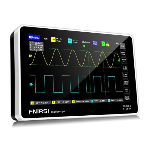 (EU Plug) 7-inch Digital Tablet Oscilloscope 100M Bandwidth 1GS/s Sampling Rate 800x480 Resolution Touch Screen
