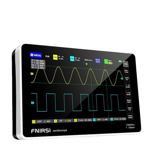 (EU Plug) 7-inch Digital Tablet Oscilloscope 100M Bandwidth 1GS/s Sampling Rate 800x480 Resolution Touch Screen 2