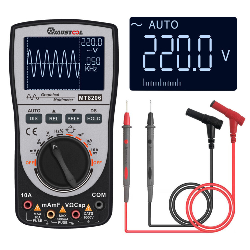 2 In 1 Intelligent Digital Oscilloscope Multimeter With Analog Bar Graph 8727971254127