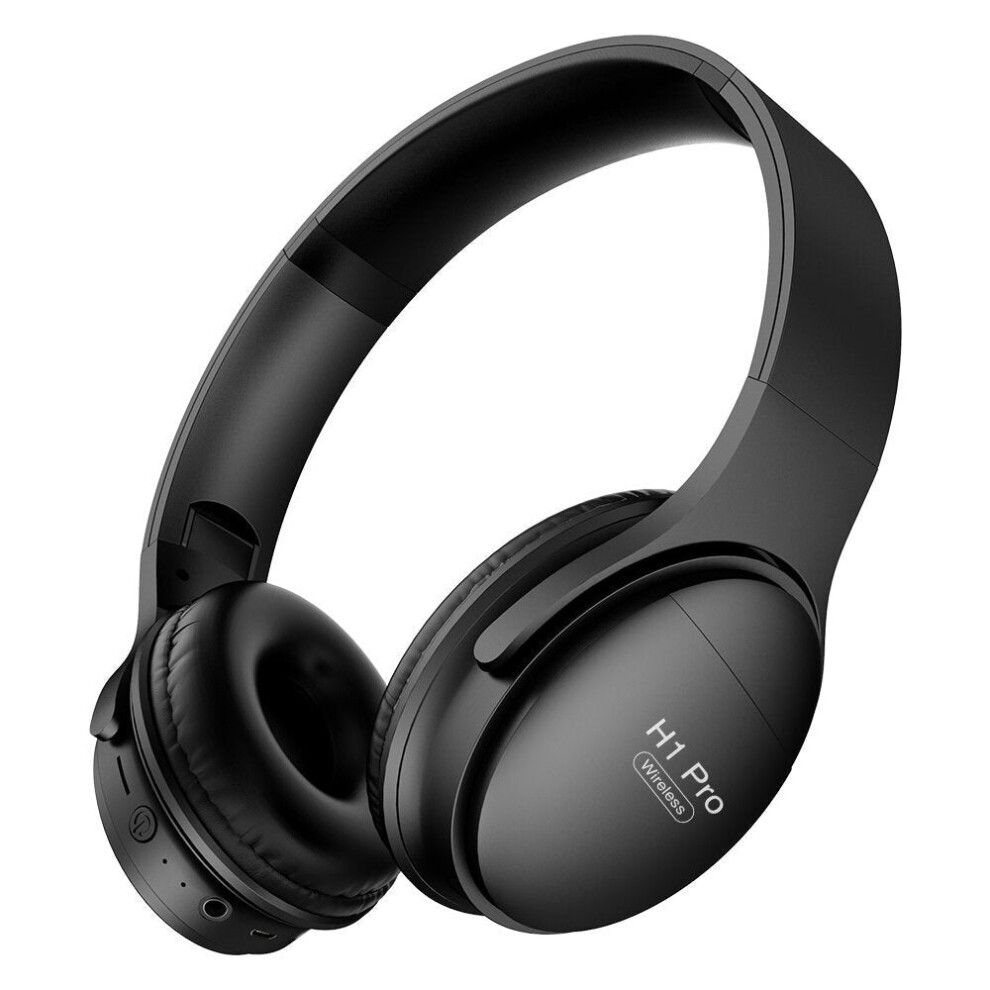 (Black) Gaming Headphone Wireless Bluetooth Headset Stereo Foldable Tf Card 3.5Mm Aux Headphone With Mic Black 6112212295830