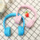 (Pink) Portable Foldable Kids Headphone Bluetooth Wireless Headset Built-in Mic with Type-C Charging 3