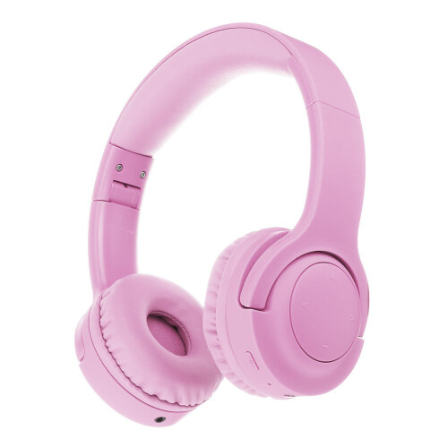 (Pink) Portable Foldable Kids Headphone Bluetooth Wireless Headset Built-in Mic with Type-C Charging 1