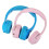 (Pink) Portable Foldable Kids Headphone Bluetooth Wireless Headset Built-in Mic with Type-C Charging 8