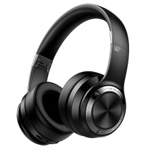 (Black+Red) Bluetooth Headset Foldable Touch Control Multiple Operation Stereo Gaming Earphones Superb Sound Quality TF Card With Mic