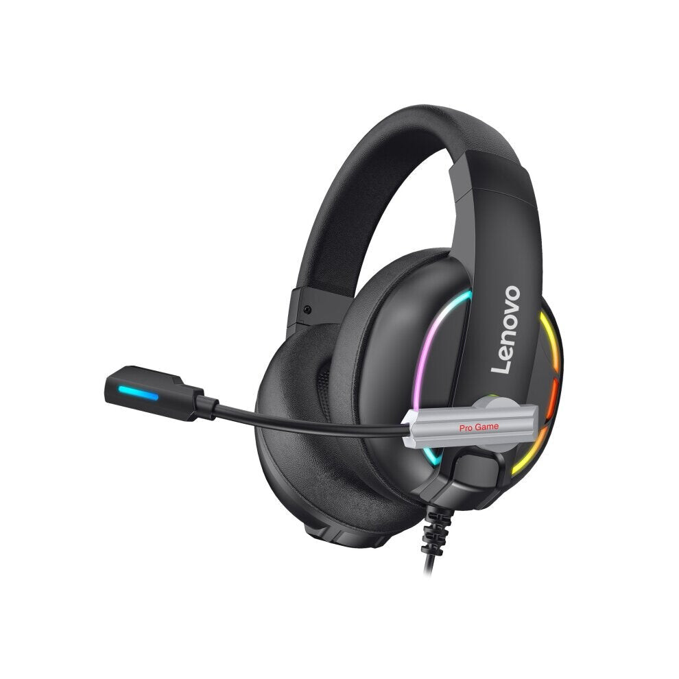 Wired Gaming Headphone 50Mm Driver Hi-Fi Surround Sound Rgb Colorful Music Headsets With Microphone Light 5284966069522