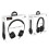 (Black) Stereo Metal Wired Control Headphone Foldable Headset With Mic for Smart phone 7