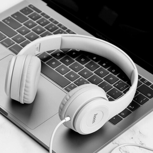 (Black) Stereo Metal Wired Control Headphone Foldable Headset With Mic for Smart phone 2