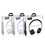 (Black) Stereo Metal Wired Control Headphone Foldable Headset With Mic for Smart phone 6