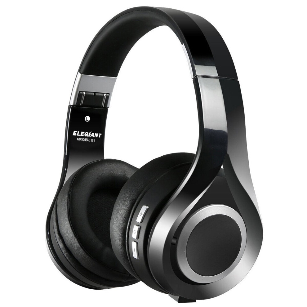 Stereo Wireless Bluetooth Headphone Headset Foldable Earphone With Mic, Black 6112212291481