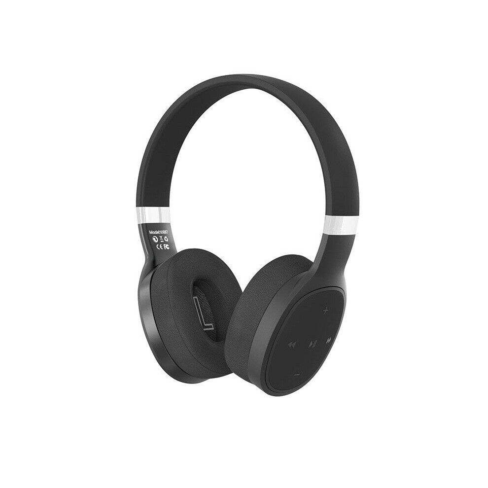 (Black) Wireless Bluetooth 5.0 Headphone Deep Bass Hi-Fi Stereo Sound Head-Mounted Portable Foldable Sports Headset With Microphone Black 6112212290125