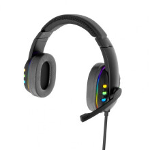 (Standard) Gaming Headset Stereo Sound Headphone Colorful Lighting Effect Large Unit with Mic for Computer Gamer