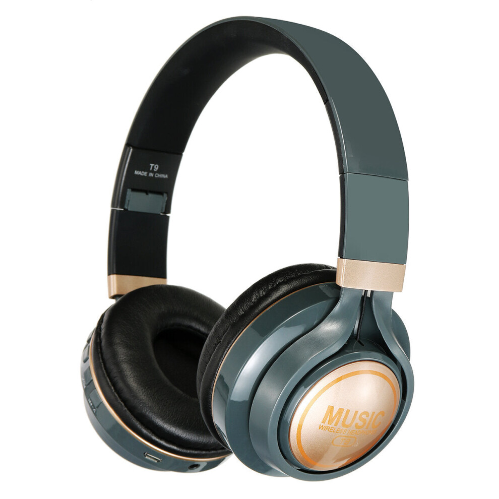 () Bluetooth Headphone Wireless Headset Foldable Tf Card Aux Sport Rgb Gaming Headset With Mic White/Light 6112212289983