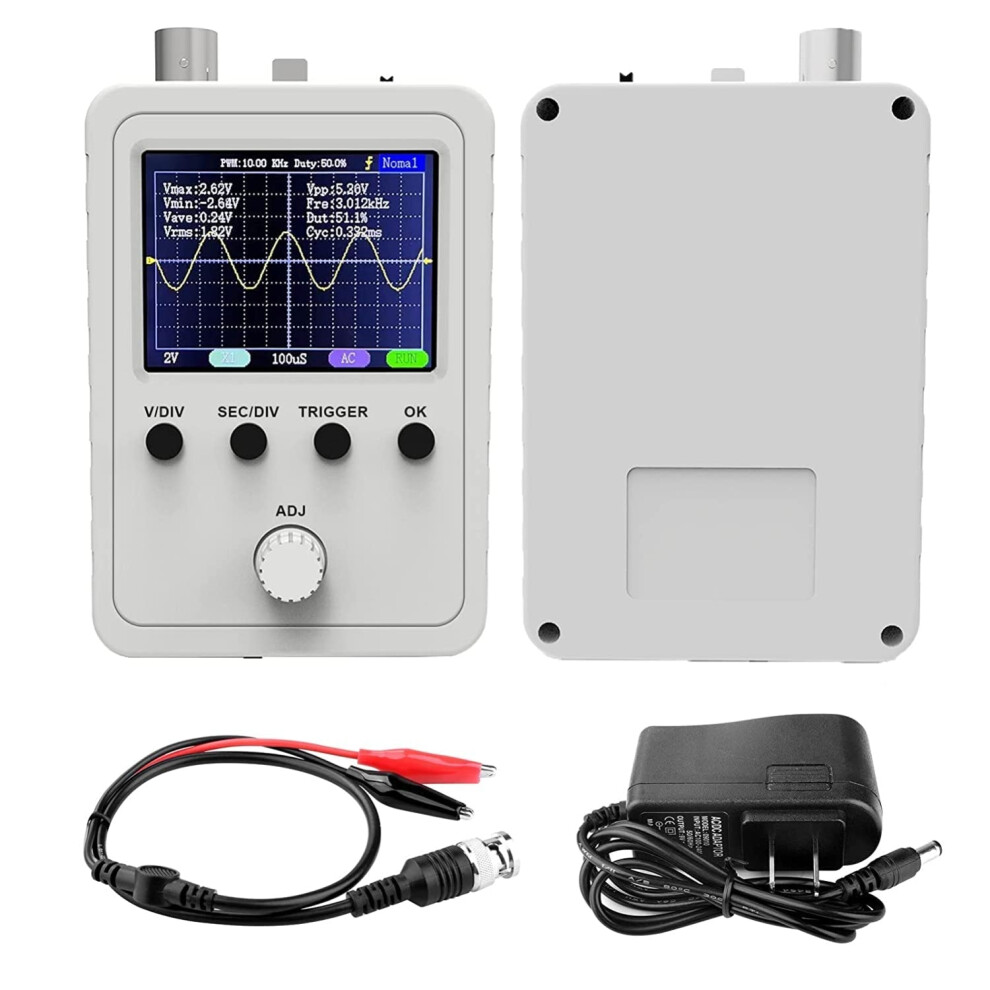2.4" Tft Digital Oscilloscope Kit With Power Supply And Bnc-Clip Cable Probe Q15001 8727971614723