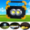 20W Double Round USB Portable Waterproof COB Camping Light Rechargeable 3Modes LED Work Light 6