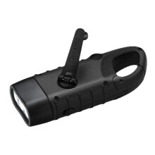 2 PCS Portable LED Flashlight Hand Crank Dynamo Torch Professional Solar Power Tent Light Lantern for Outdoor Camping Mountaineering