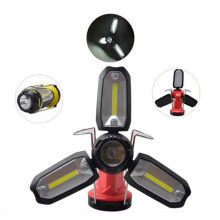 (Yellow) 270LM COB 2000mAh Rechargeable Multifunctional Lantern LED Flashlight Work Light Waterproof Portable Night Fishing Light