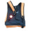 (Blue) 4Modes Multi-function Flashlight as Night Walk Wrist Light Pet Warning Backpack Head Lamp 6
