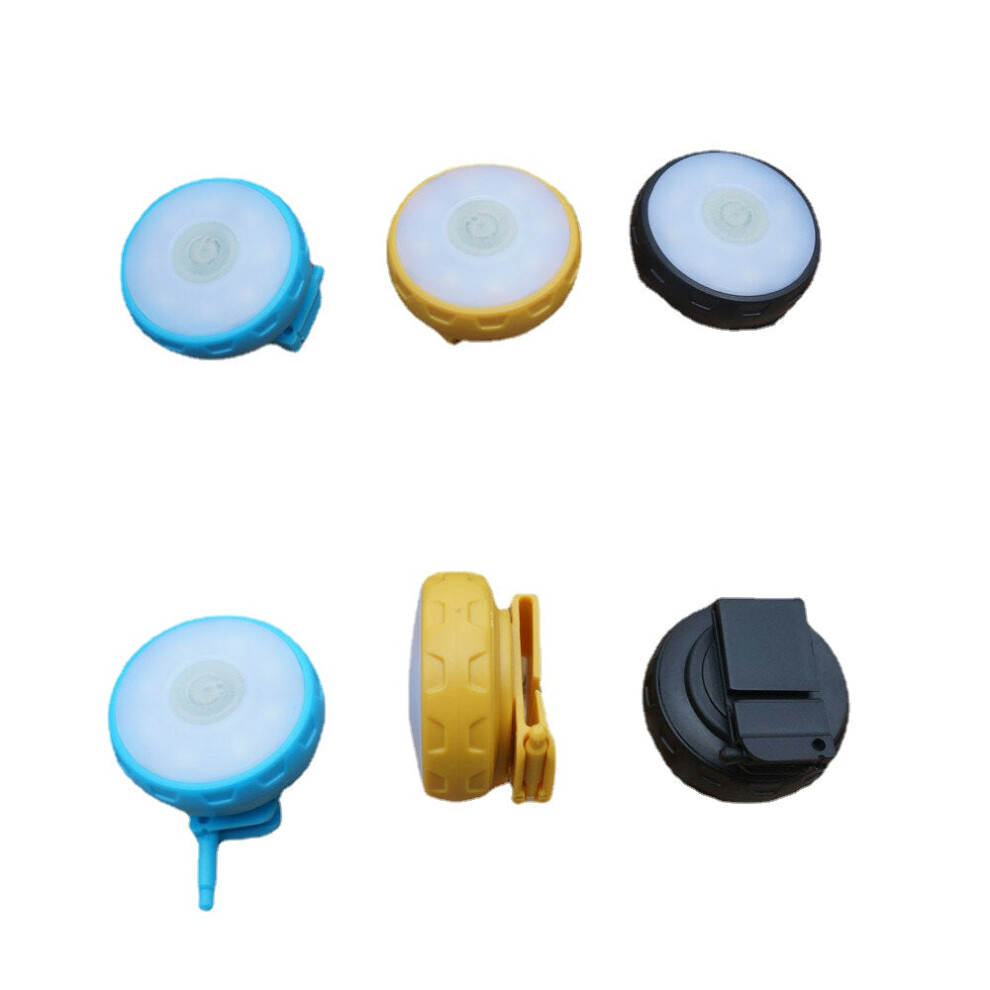 (Blue) 4Modes Multi-function Flashlight as Night Walk Wrist Light Pet Warning Backpack Head Lamp