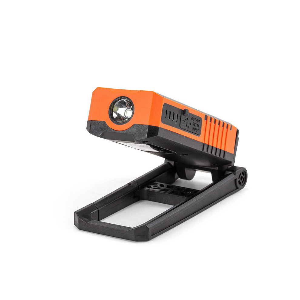 6Modes 3-in-1 COB Work Light + Bluetooth Audio + Power Bank USB Recharging Multifunction Foldable Warning Spotlight Waterproof LED Lights