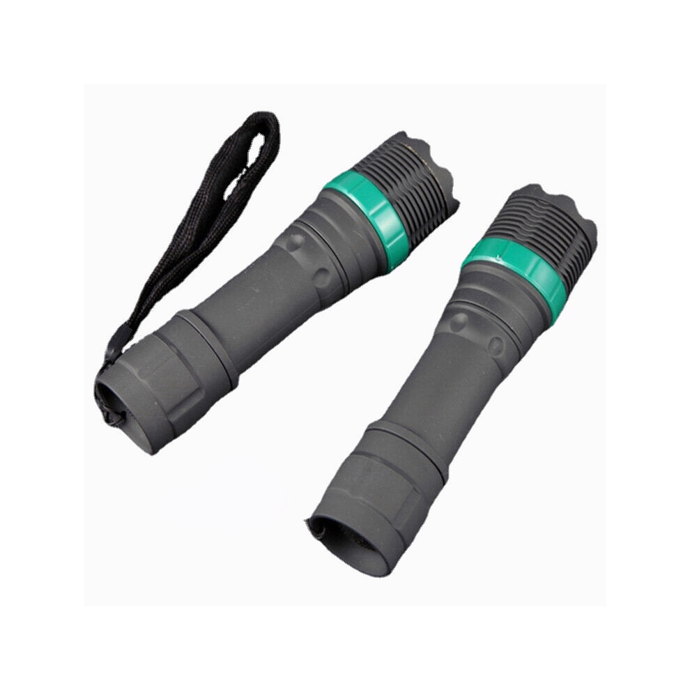 240 Lumens Flashlight Adjustable Focus Outdoor Hunting Torch Light Portable Work Lamp